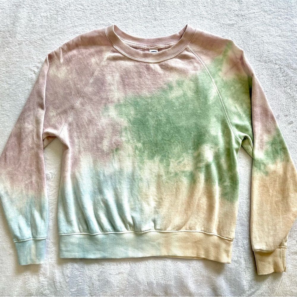 Old Navy Pastel Tie Dye Sweatshirt Top Size XS
